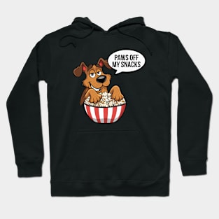 Paws Off My Snacks Funny Quote Design Hoodie